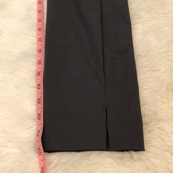Athleta dark gray dress pants zip back ankle 8P - Picture 7 of 8